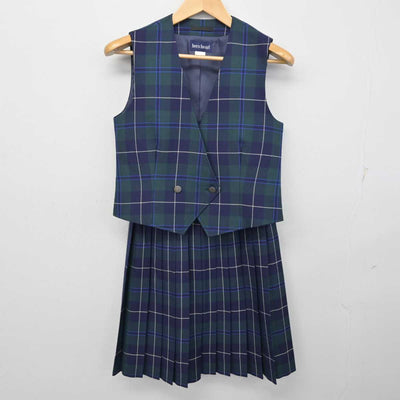 【中古】栃木県 宇都宮白楊高等学校 女子制服 6点 (ブレザー・ベスト・スカート) sf059986