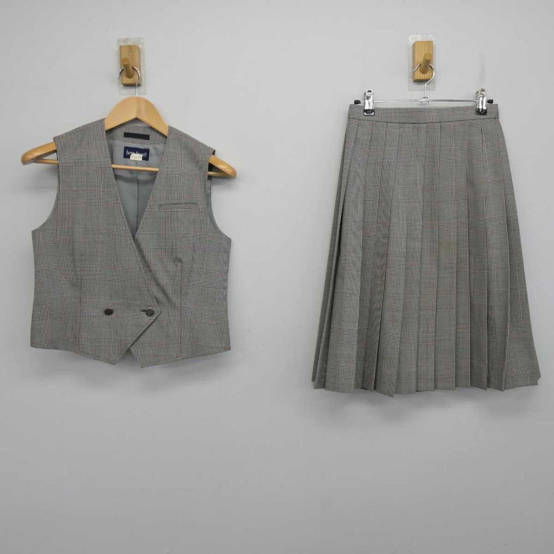 中古】栃木県 宇都宮白楊高等学校 女子制服 3点 (ベスト 中古】栃木県 宇都宮白楊高等学校 女子制服 3点 (ベスト