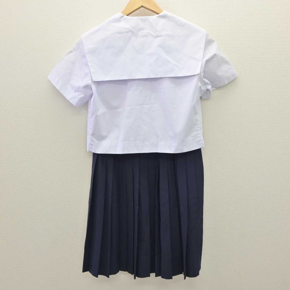 【中古】和歌山県 紀之川中学校 女子制服 3点 (セーラー服・スカート) sf060006