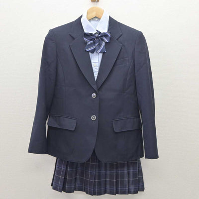 【中古】千葉県 不二女子高等学校 女子制服 5点 (ブレザー・シャツ・スカート) sf060007