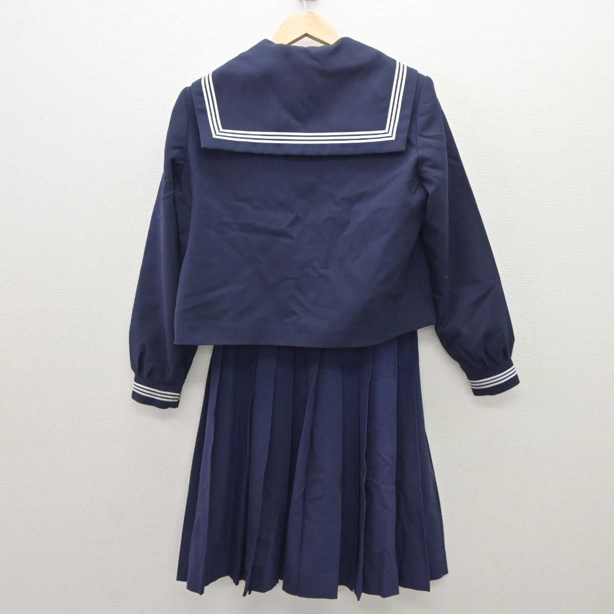 【中古】山口県 島田中学校 女子制服 3点 (セーラー服・スカート) sf060018