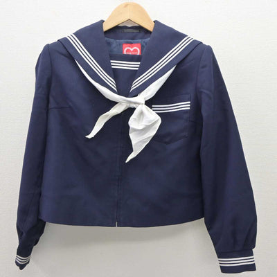 【中古】山口県 島田中学校 女子制服 3点 (セーラー服・スカート) sf060018