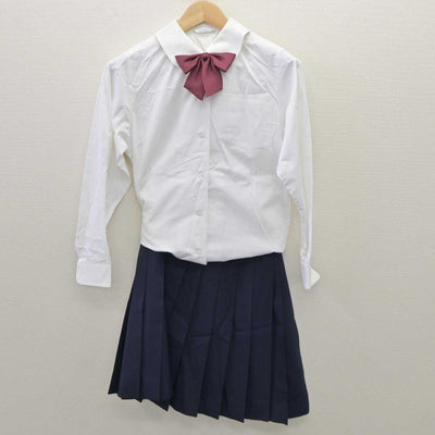 【中古】長野県 伊那西高等学校 女子制服 4点 (ブレザー・シャツ・スカート) sf060019