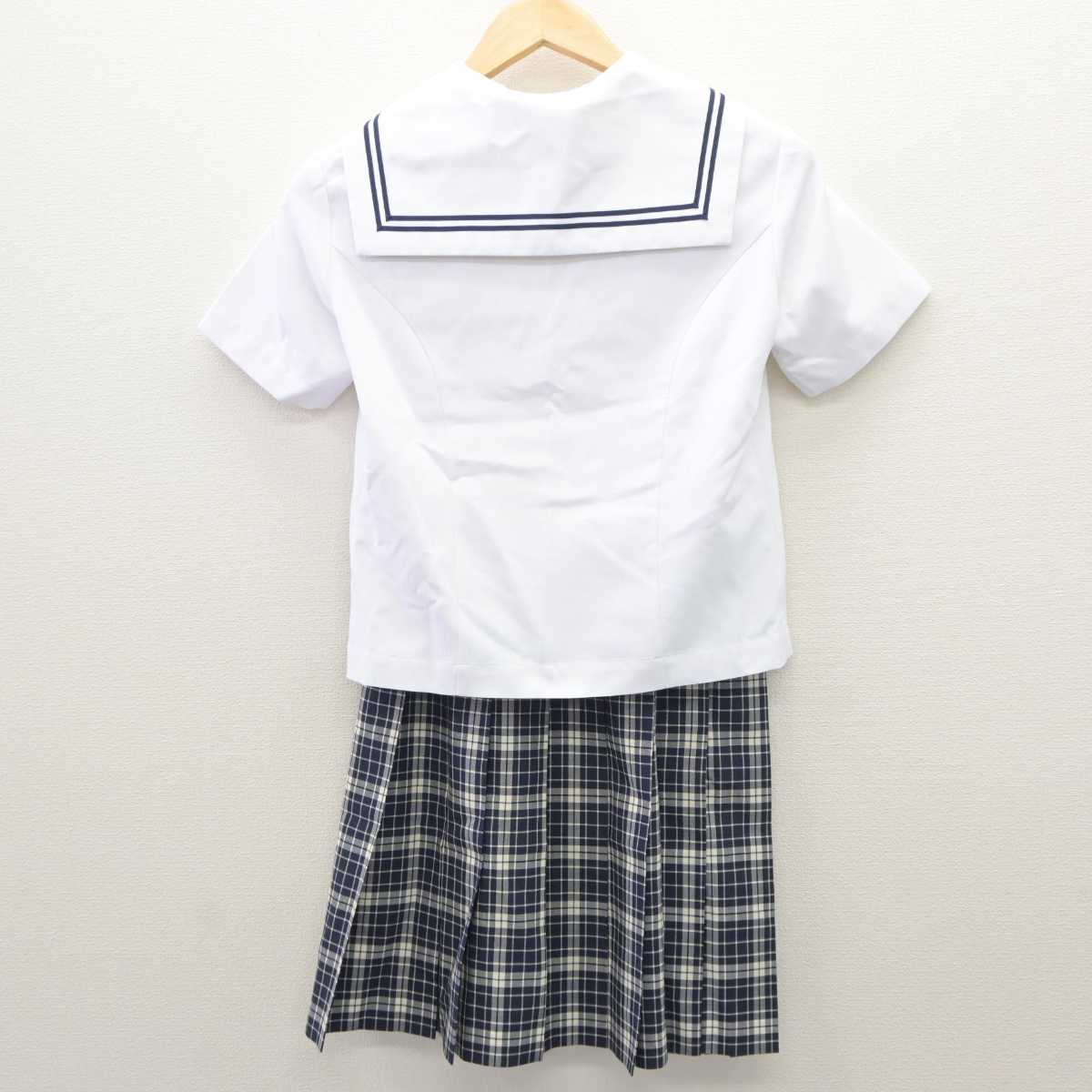 【中古】長野県 伊那西高等学校 女子制服 3点 (セーラー服・スカート) sf060021