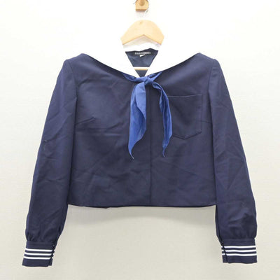 【中古】栃木県 真岡女子高等学校 女子制服 4点 (セーラー服・その他アイテム・スカート) sf060026