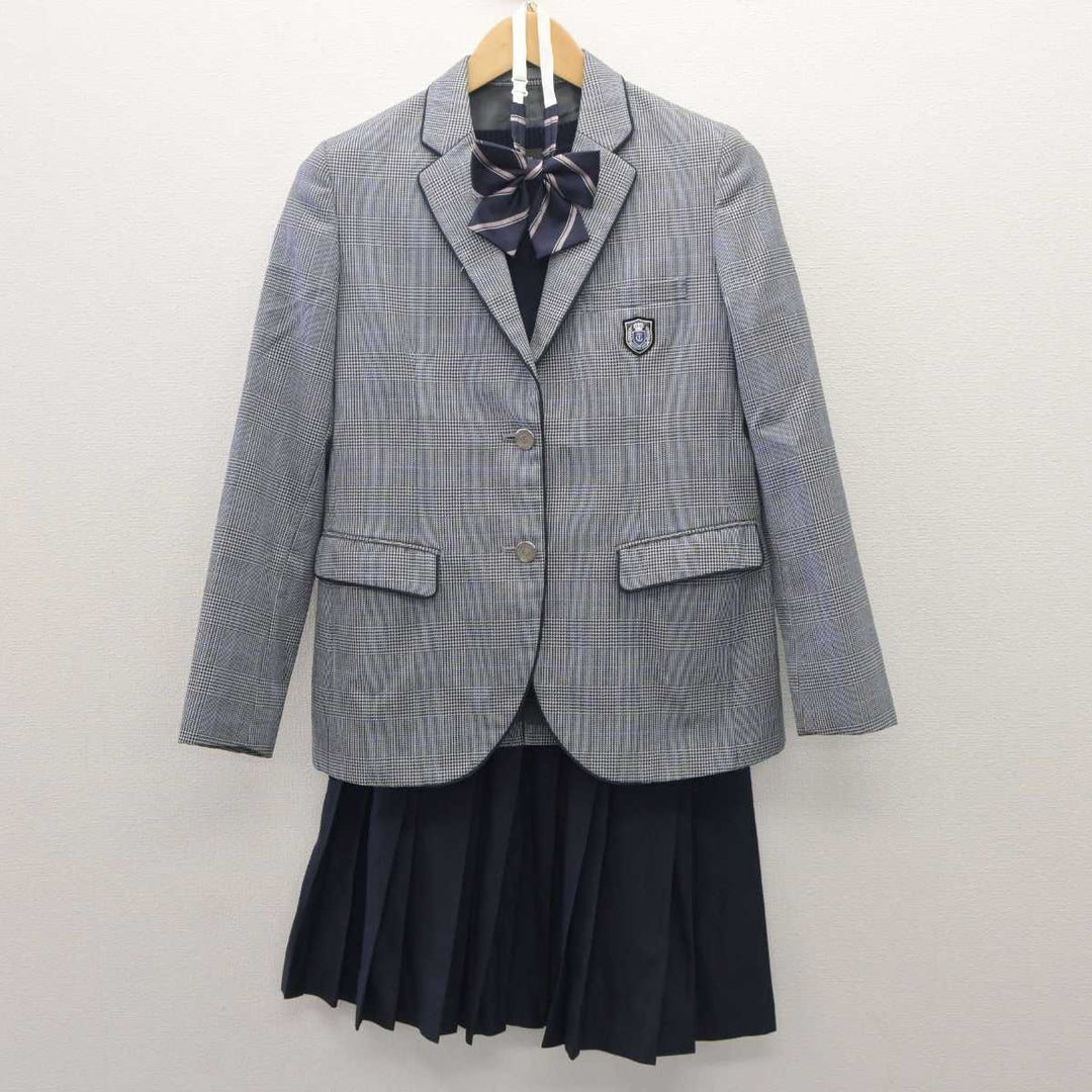 【中古】三重県 津田学園高等学校 女子制服 4点 (ブレザー・ニット・スカート) sf060027 | 中古制服通販パレイド