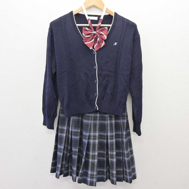 【中古】大阪府 浪速中学校 女子制服 4点 (ブレザー・ニット・スカート) sf060031 | 中古制服通販パレイド