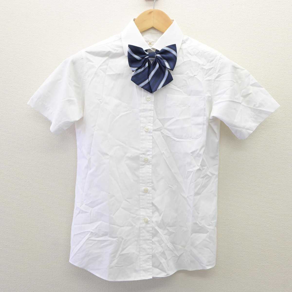 【中古】大阪府 浪速中学校 女子制服 4点 (シャツ・スカート) sf060032