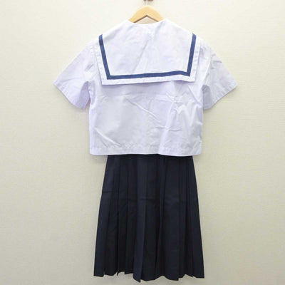 【中古】静岡県 白須賀中学校 女子制服 3点 (セーラー服・その他アイテム・スカート) sf060035