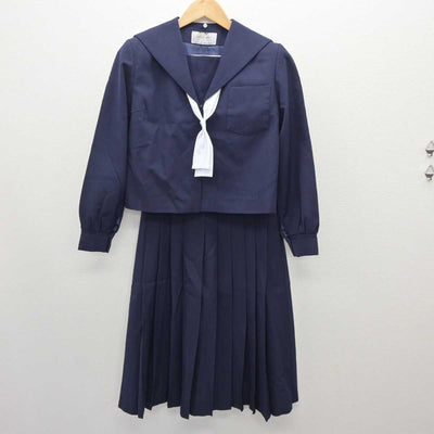 【中古】静岡県 白須賀中学校 女子制服 5点 (セーラー服・スカート・スカート) sf060043