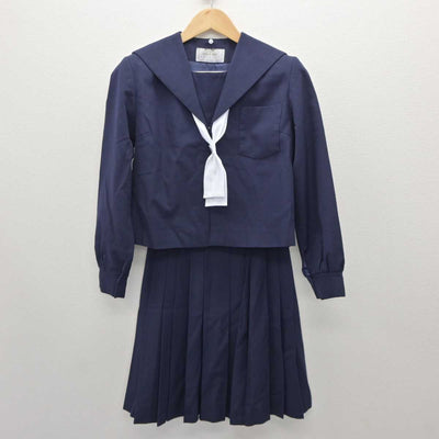 【中古】静岡県 白須賀中学校 女子制服 5点 (セーラー服・スカート・スカート) sf060043