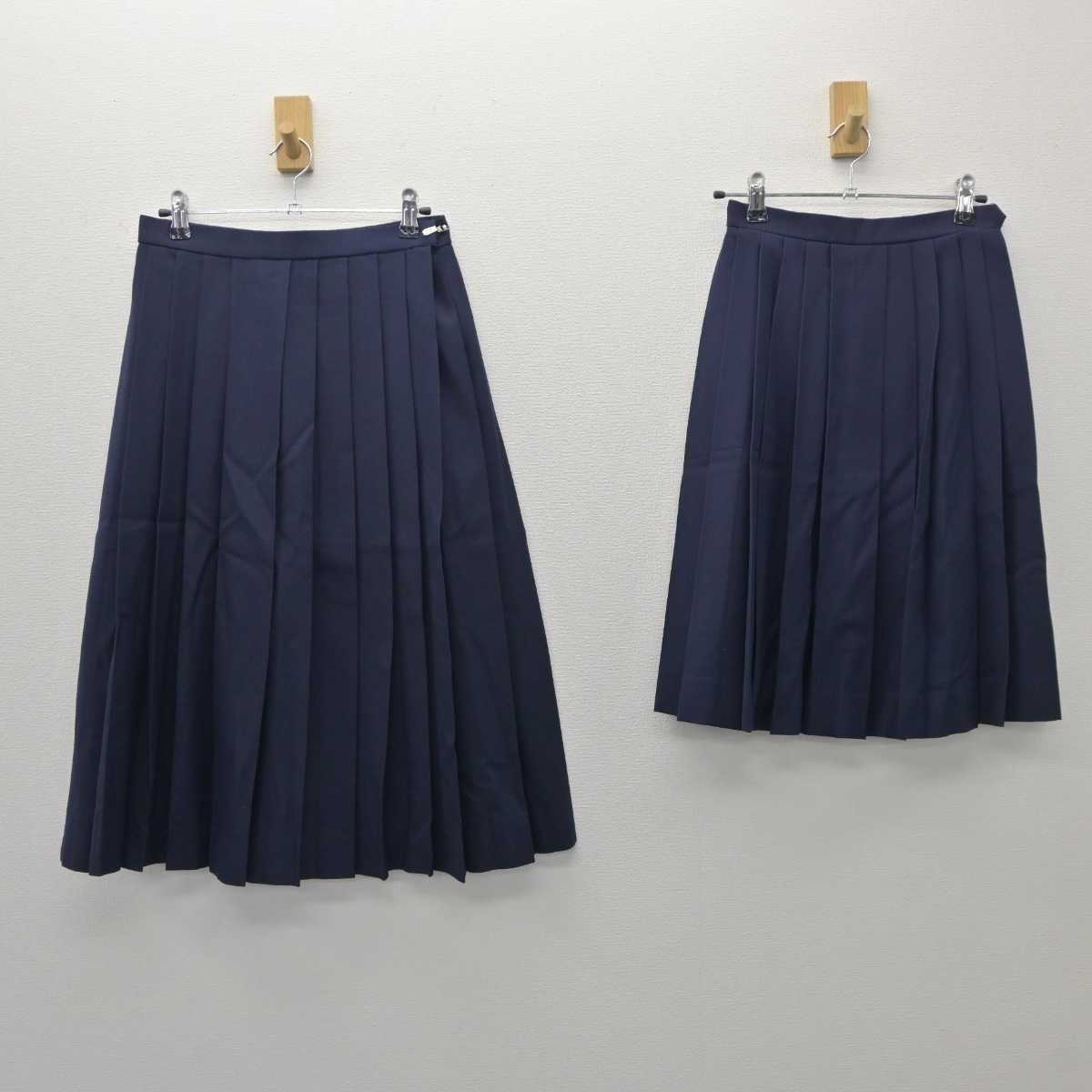 【中古】静岡県 白須賀中学校 女子制服 5点 (セーラー服・スカート・スカート) sf060043