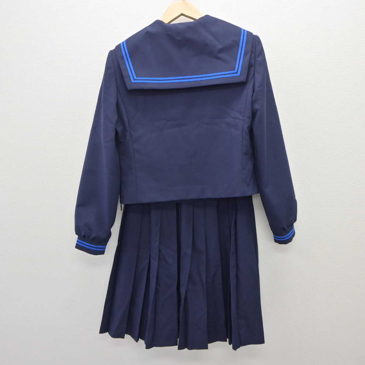 【中古】岐阜県 岐北中学校 女子制服 3点 (セーラー服・スカート) sf060052