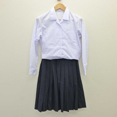 【中古】岐阜県 岐北中学校 女子制服 2点 (シャツ・スカート) sf060054