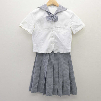 【中古】熊本県 東海大学付属熊本星翔高等学校 女子制服 3点 (セーラー服・スカート) sf060058