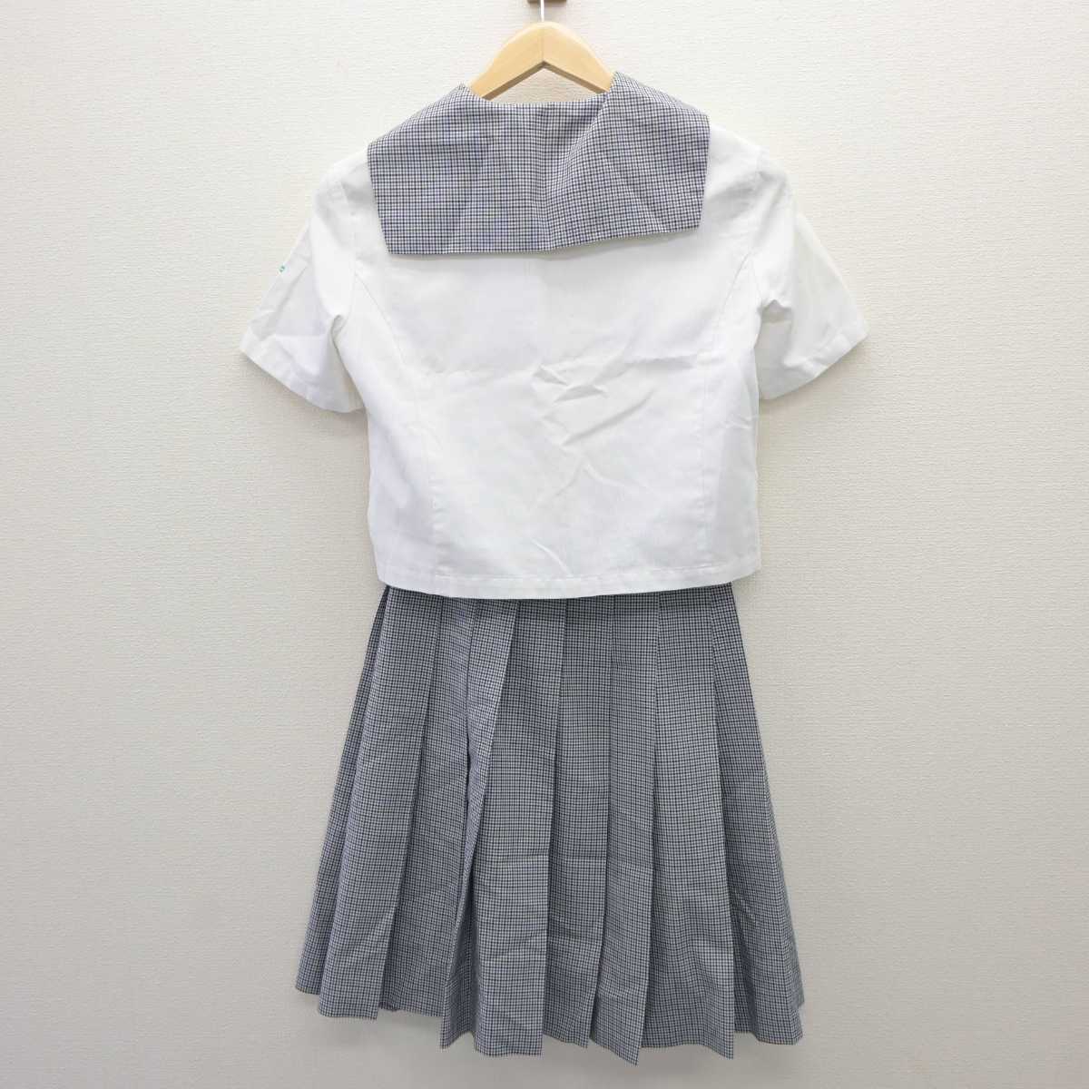 【中古】熊本県 東海大学付属熊本星翔高等学校 女子制服 3点 (セーラー服・スカート) sf060058