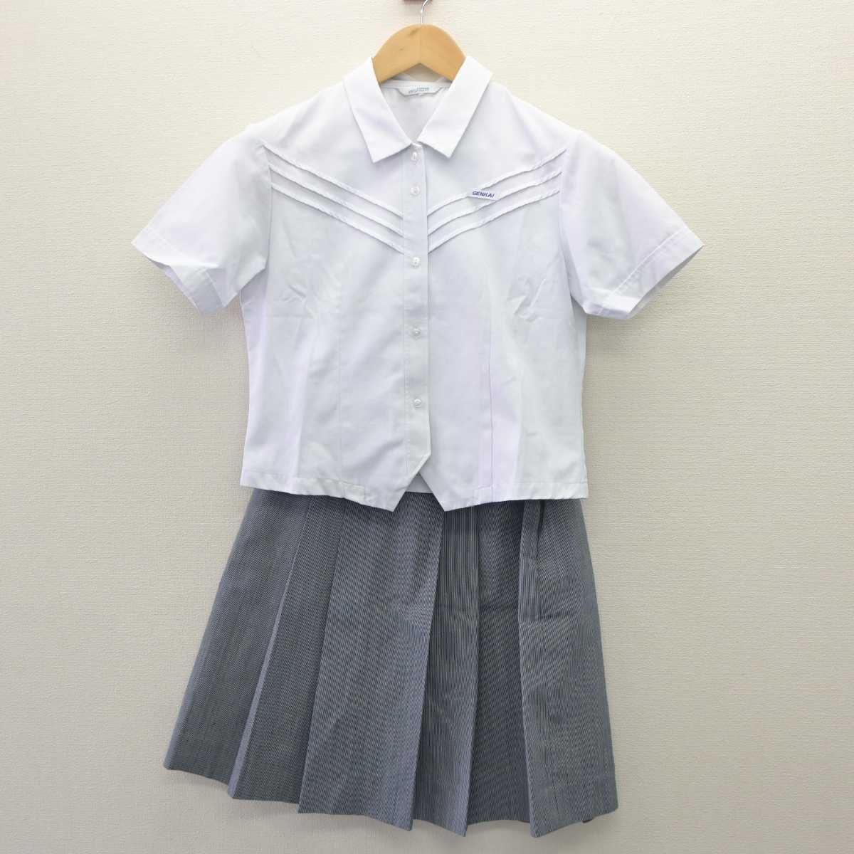 【中古】福岡県 玄界高等学校 女子制服 2点 (シャツ・シャツ) sf060062