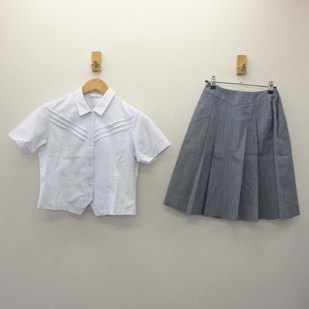 【中古】福岡県 玄界高等学校 女子制服 2点 (シャツ・シャツ) sf060062