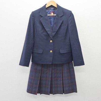 【中古】北海道 藤野中学校 女子制服 4点 (ブレザー・ベスト・スカート) sf060068