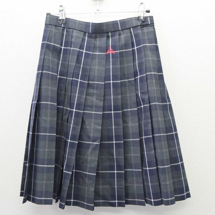 中古】群馬県 前橋育英高等学校 女子制服 3点 (スカート