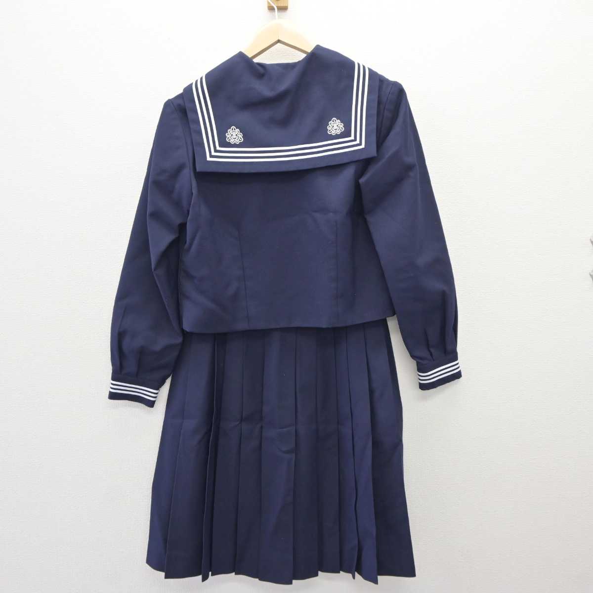 【中古】埼玉県 松山女子高等学校 女子制服 2点 (セーラー服・スカート) sf060080