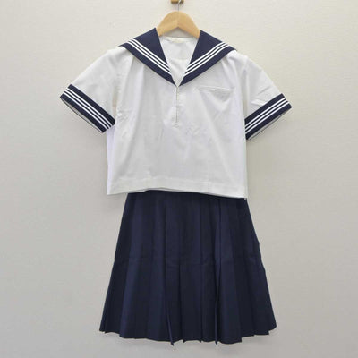 【中古】埼玉県 松山女子高等学校 女子制服 2点 (セーラー服・スカート) sf060081