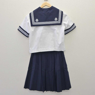 【中古】埼玉県 松山女子高等学校 女子制服 2点 (セーラー服・スカート) sf060081