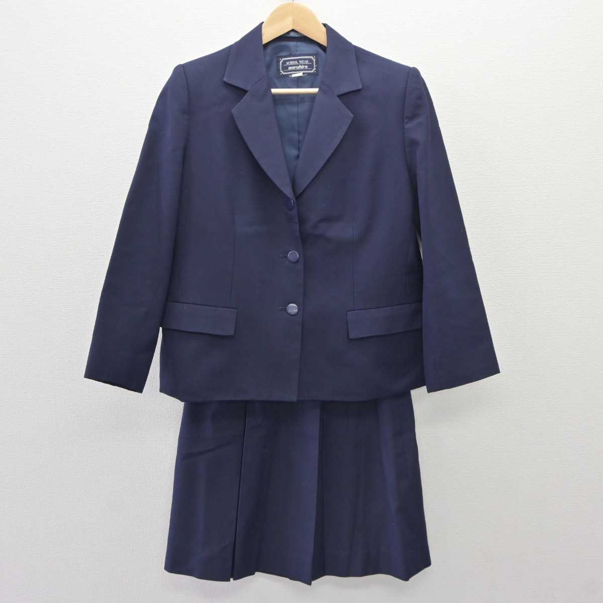 【中古】埼玉県 川越女子高等学校 女子制服 2点 (ブレザー・スカート) sf060082