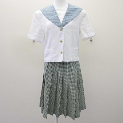 【中古】岡山県 就実高等学校 女子制服 2点 (セーラー服・スカート) sf060084