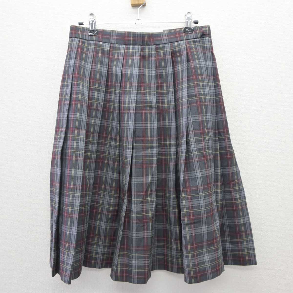 【中古】東京都 立川市立第五中学校 女子制服 2点 (ニットベスト・スカート) sf060089