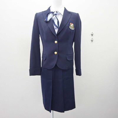 【中古】神奈川県 横浜F・マリノス マリノスクイーン 女子制服 4点 (ジャケット・シャツ・スカート) sf060092