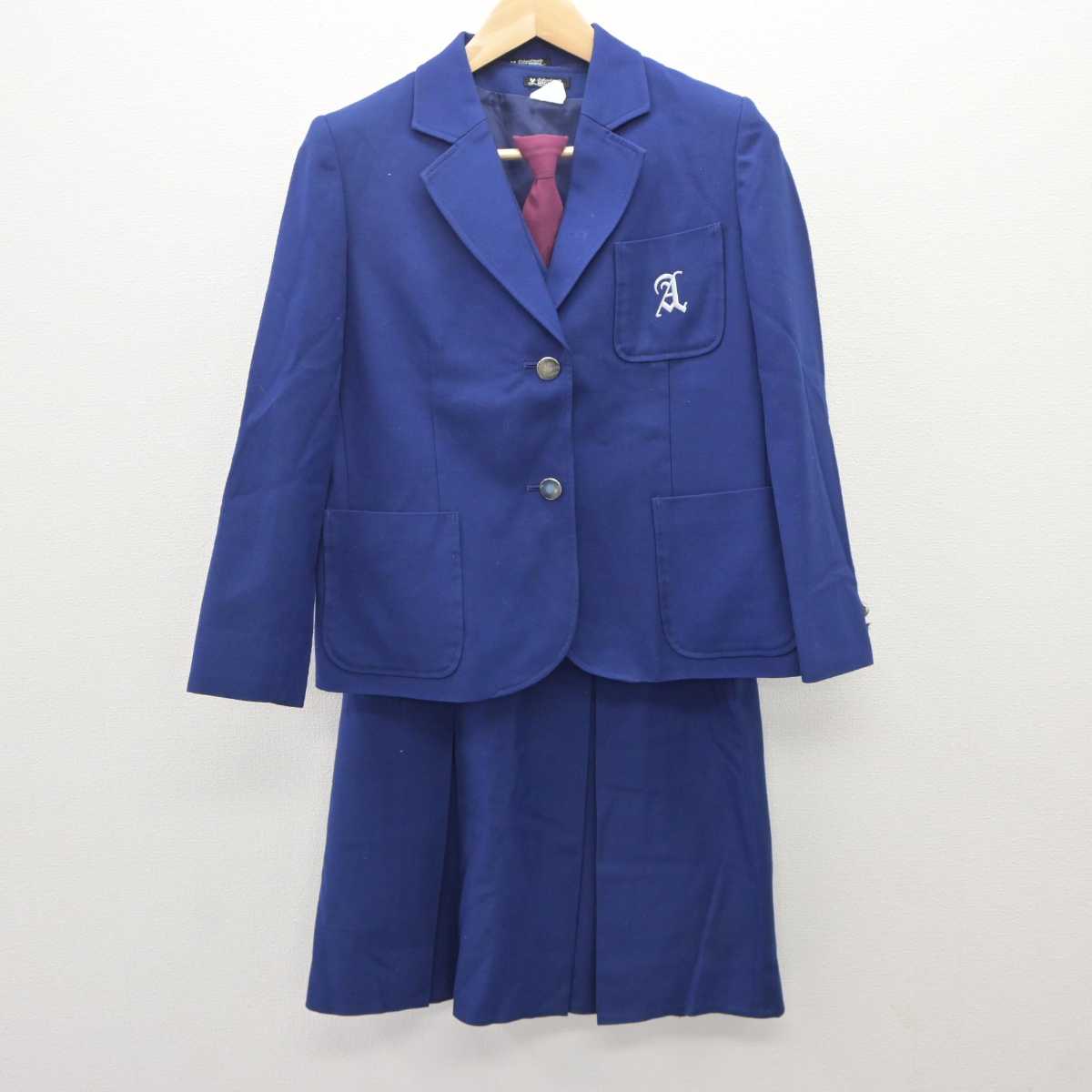 【中古】神奈川県 有馬中学校 女子制服 4点 (ブレザー・ベスト・スカート) sf060095