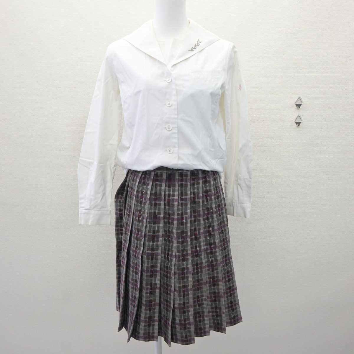 【中古】愛知県 名城大学附属高等学校 女子制服 3点 (ブレザー・セーラー服・スカート) sf060102