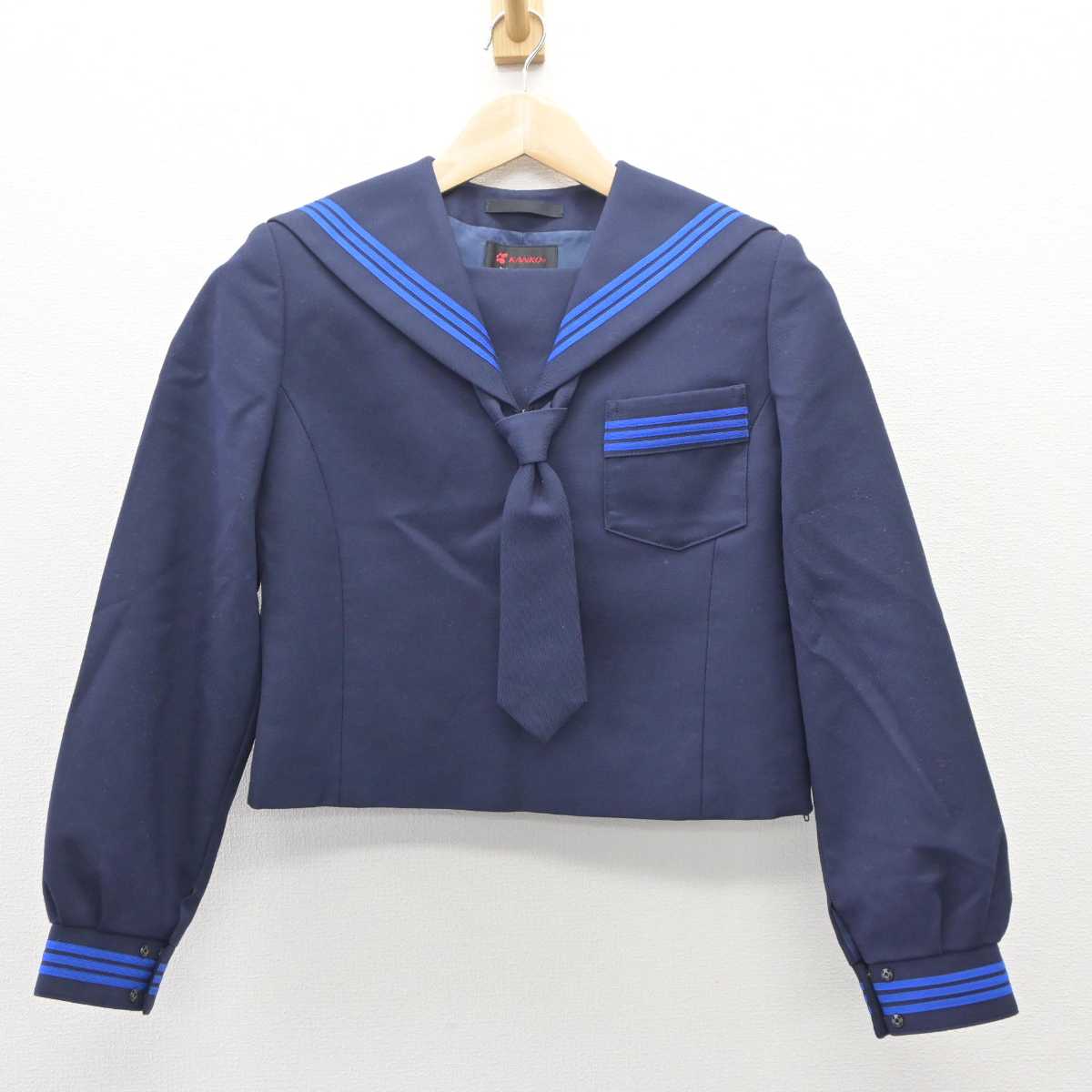 【中古】長野県 岡谷東高等学校 女子制服 3点 (セーラー服・スカート) sf060109