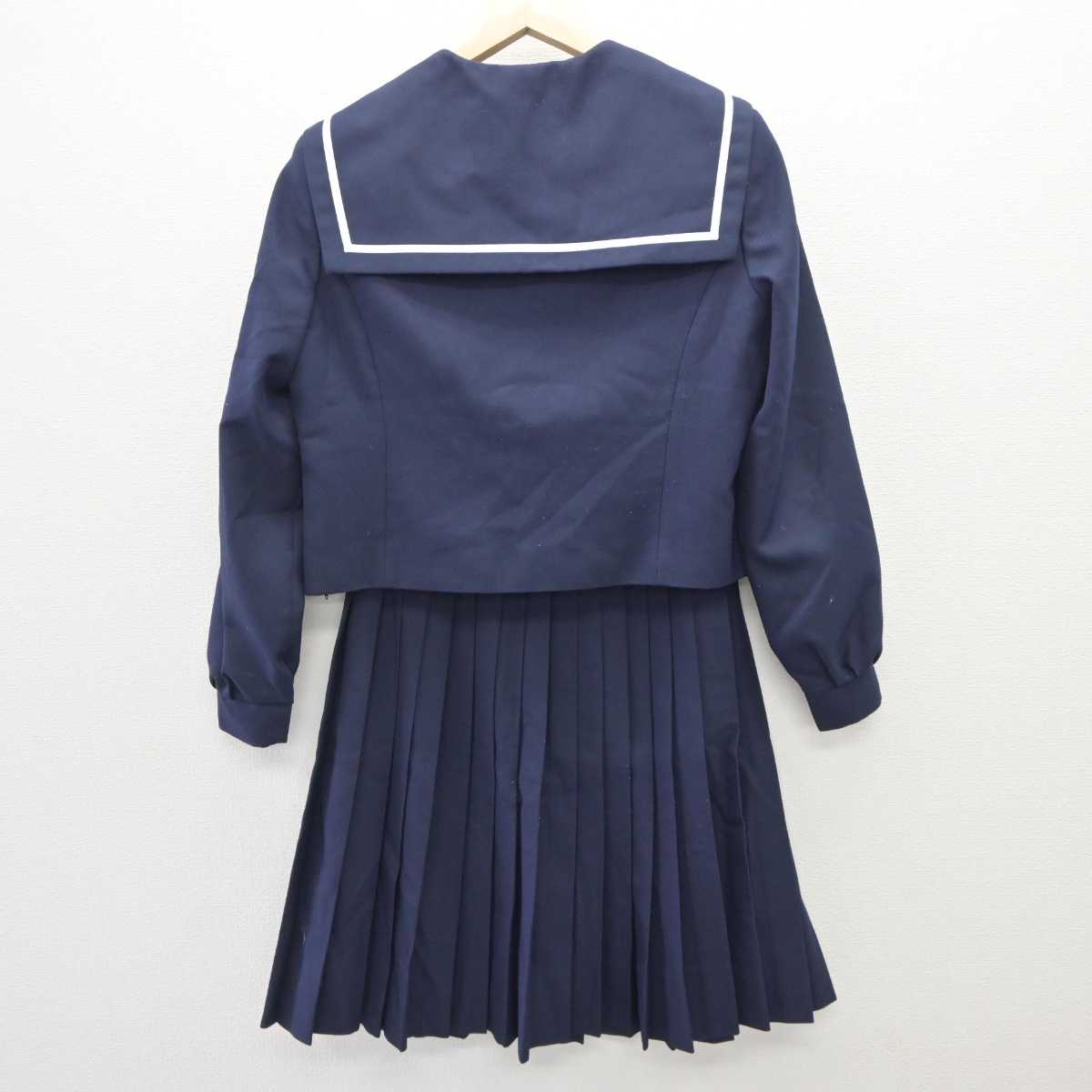 【中古】和歌山県 岩出中学校  女子制服 3点 (セーラー服・スカート) sf060111