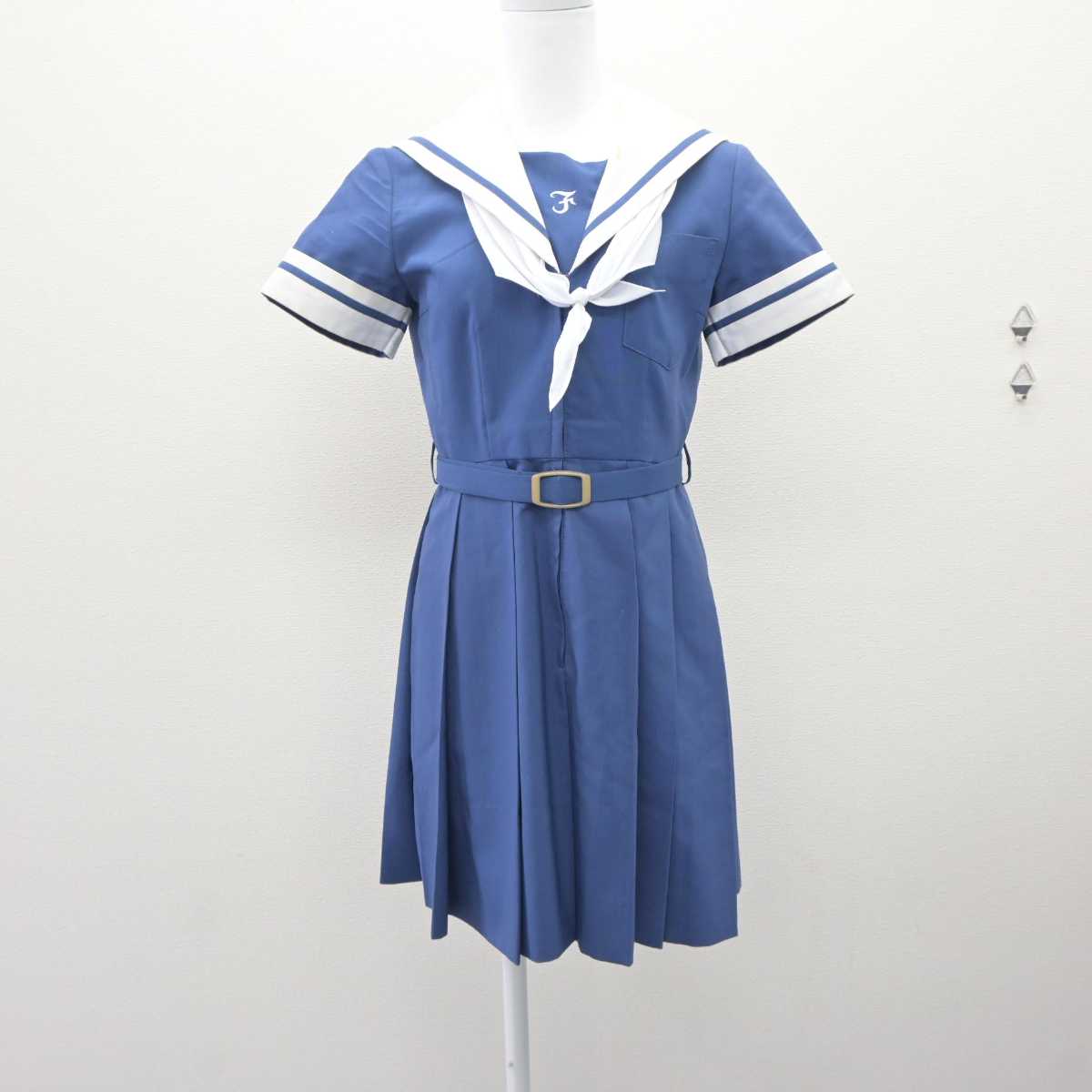 【中古】熊本県 熊本学園大学付属高等学校 女子制服 2点 (ワンピース) sf060115