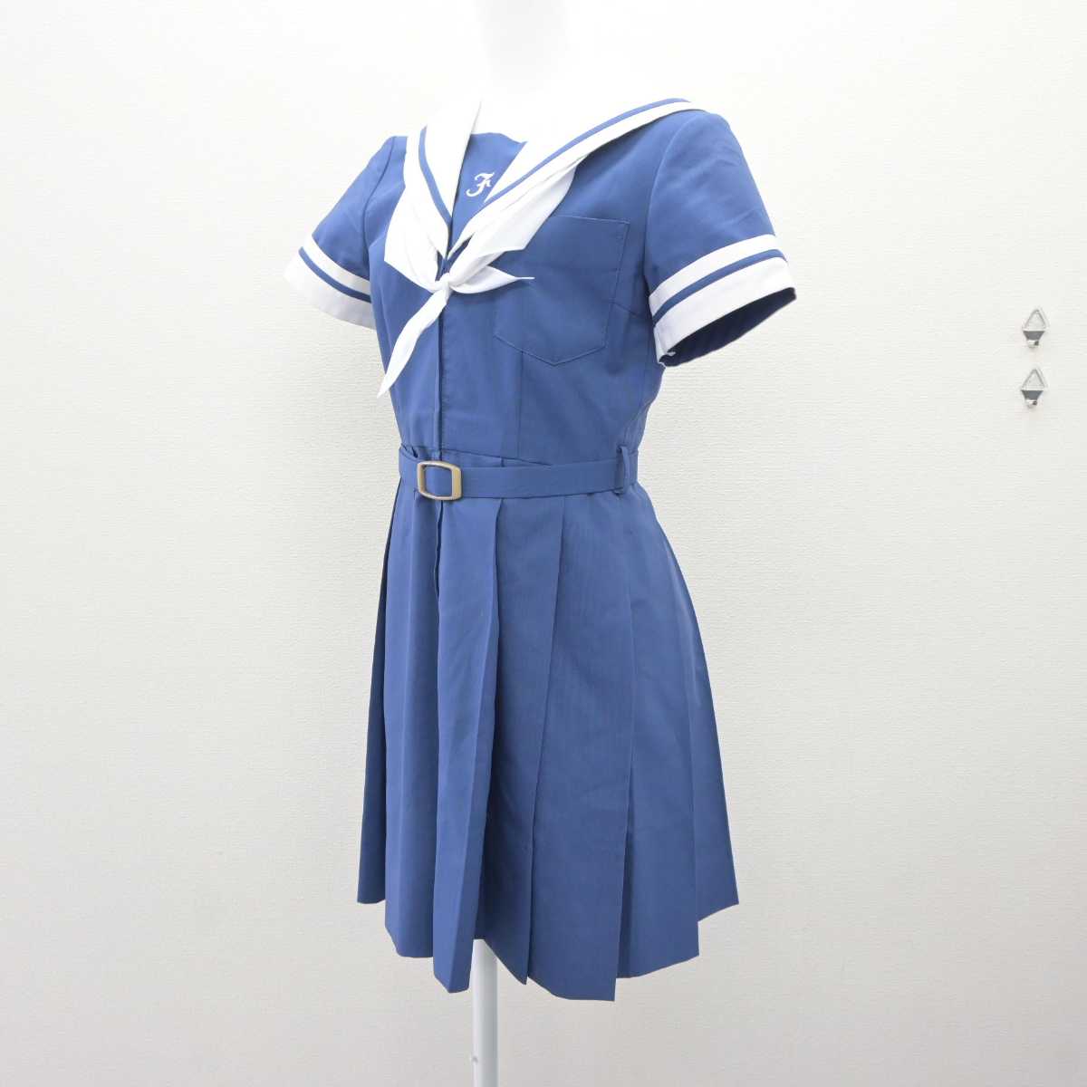 【中古】熊本県 熊本学園大学付属高等学校 女子制服 2点 (ワンピース) sf060115