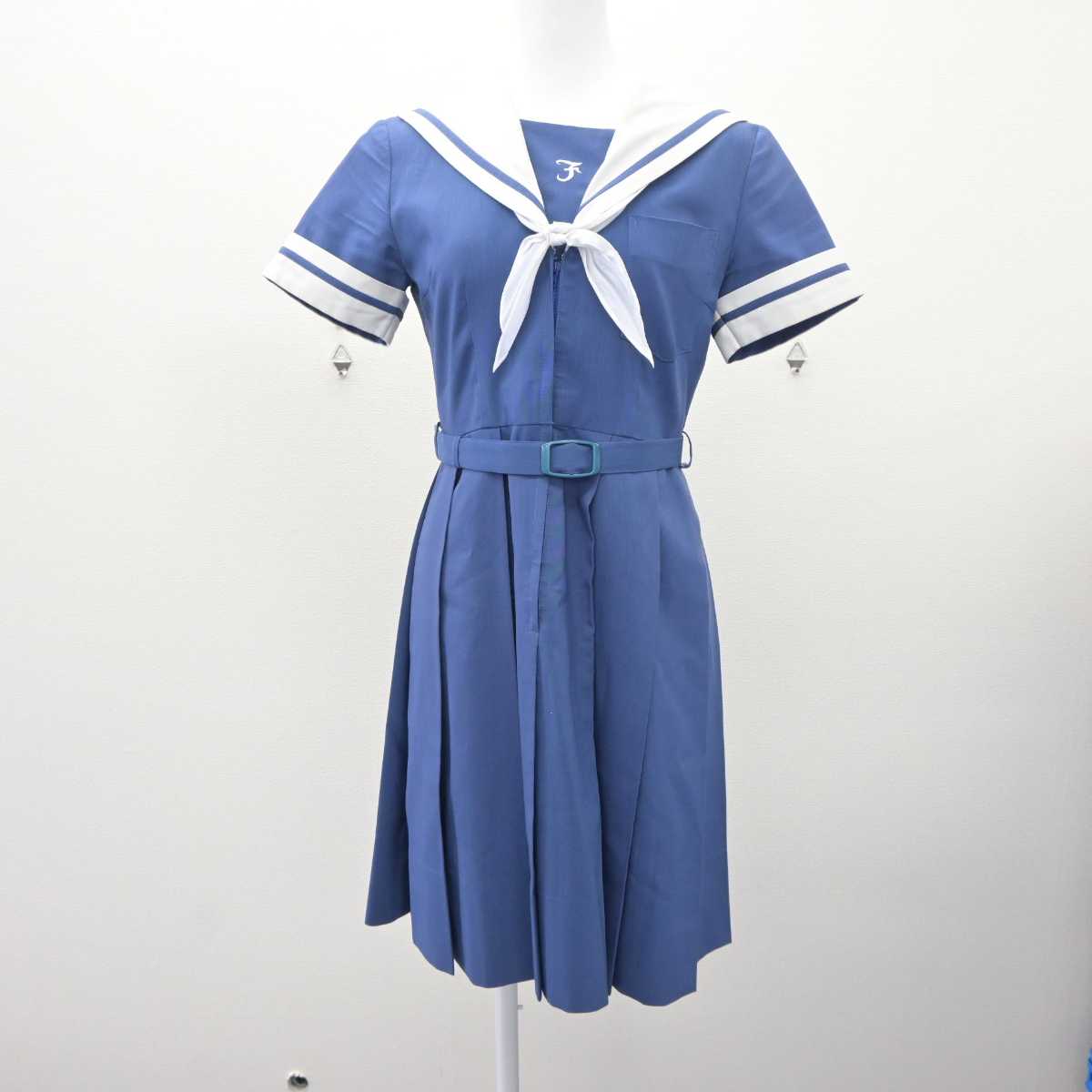 【中古】熊本県 熊本学園大学付属高等学校 女子制服 2点 (ワンピース) sf060117