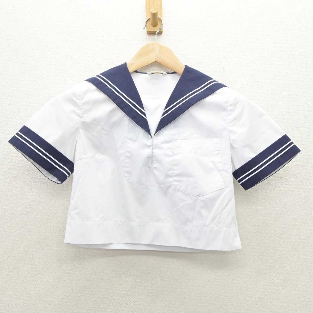 【中古】熊本県 出水南中学校 女子制服 2点 (セーラー服・セーラー服) sf060121