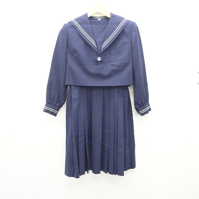 【中古】熊本県 出水南中学校 女子制服 2点 (セーラー服・ジャンパースカート) sf060122