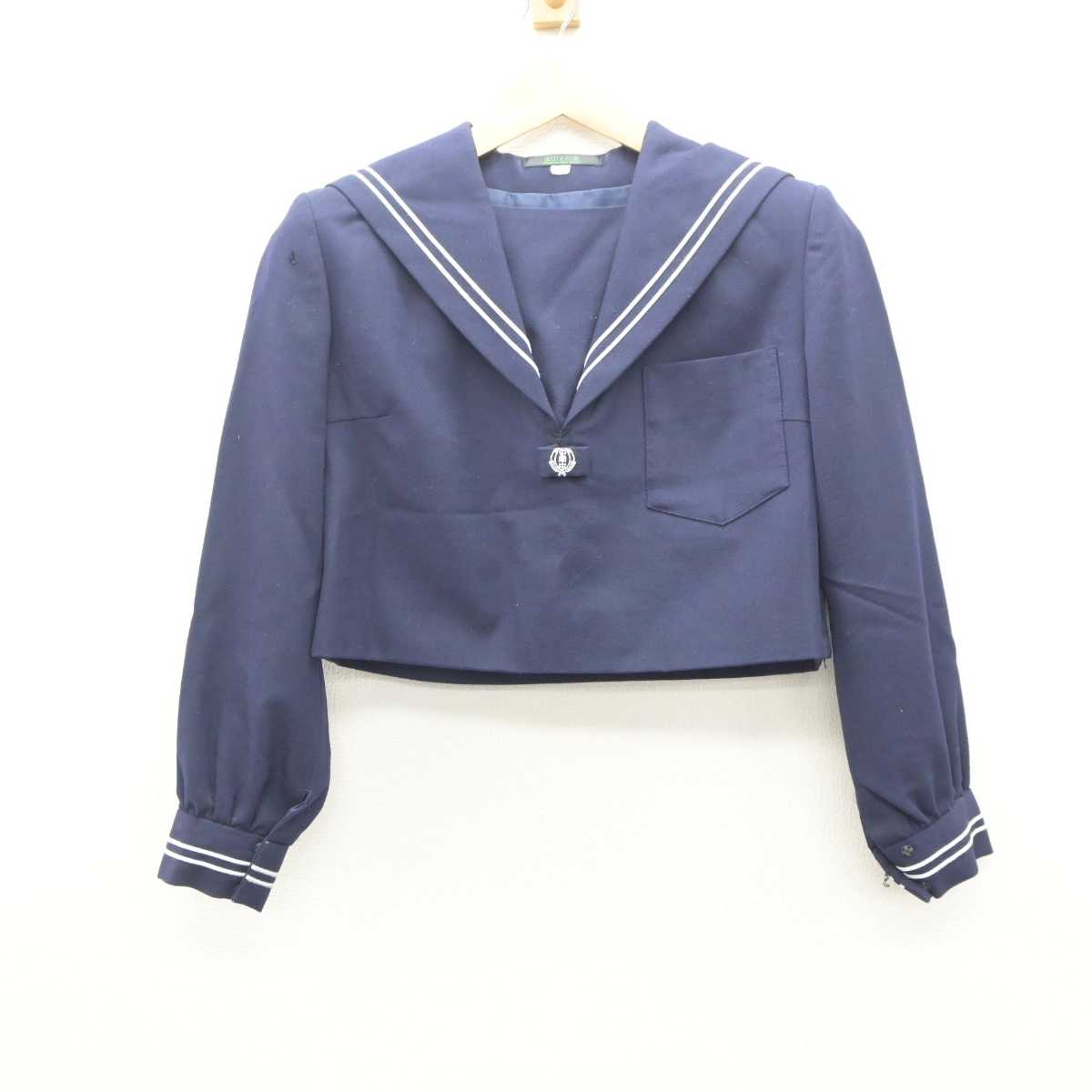 【中古】熊本県 出水南中学校 女子制服 2点 (セーラー服・ジャンパースカート) sf060122