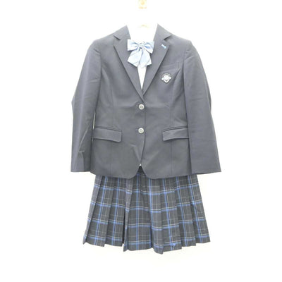 【中古】神奈川県 柏木学園高等学校 女子制服 5点 (ブレザー・ニット・シャツ・スカート) sf060127