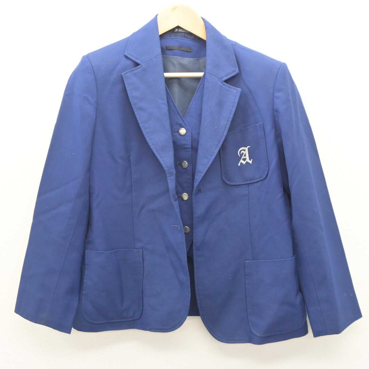 【中古】神奈川県 有馬中学校 女子制服 2点 (ブレザー・ベスト) sf060136