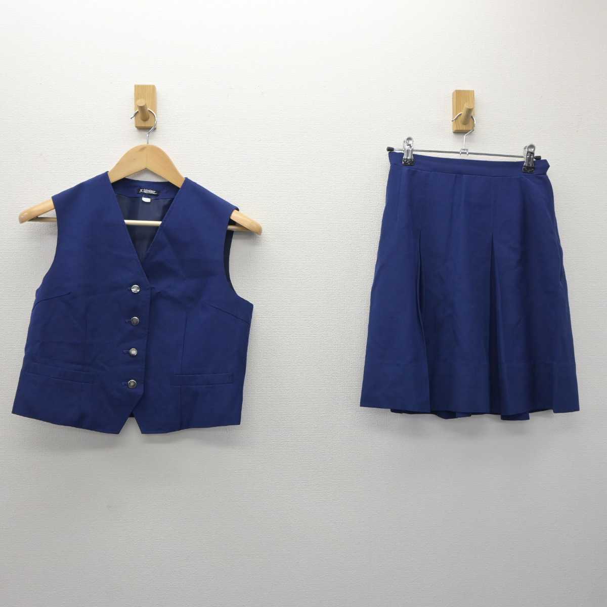 【中古】神奈川県 有馬中学校 女子制服 2点 (ベスト・スカート) sf060138