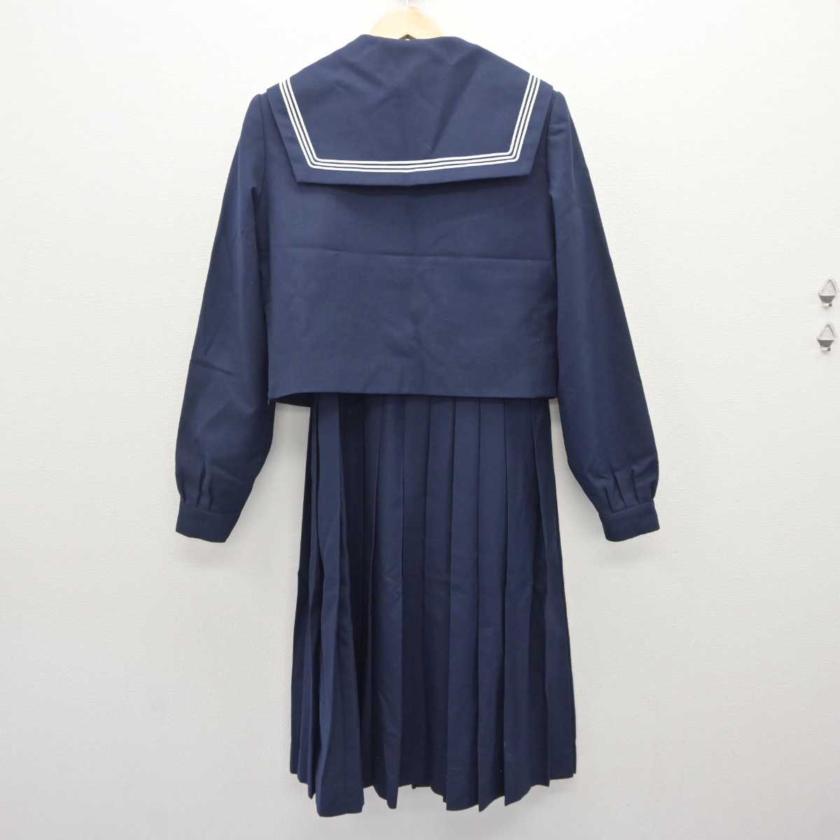 【中古】福岡県 長丘中学校 女子制服 3点 (セーラー服・ジャンパースカート) sf060142