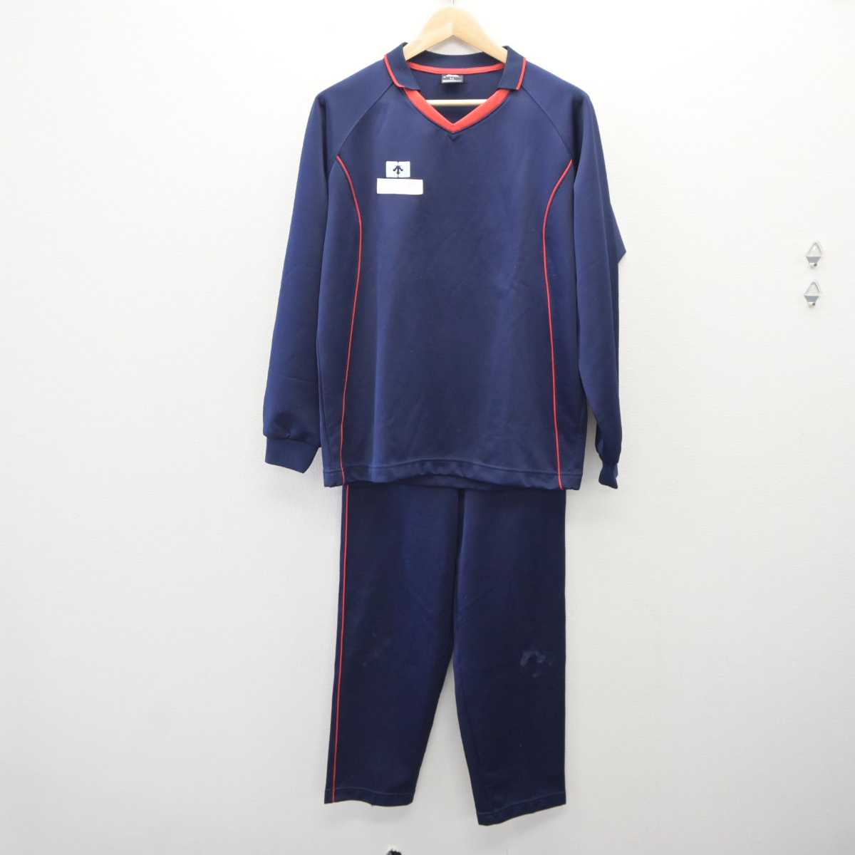 【中古】福岡県 折尾高等学校 男子制服 2点 (ジャージ 上・ジャージ 下) sf060148