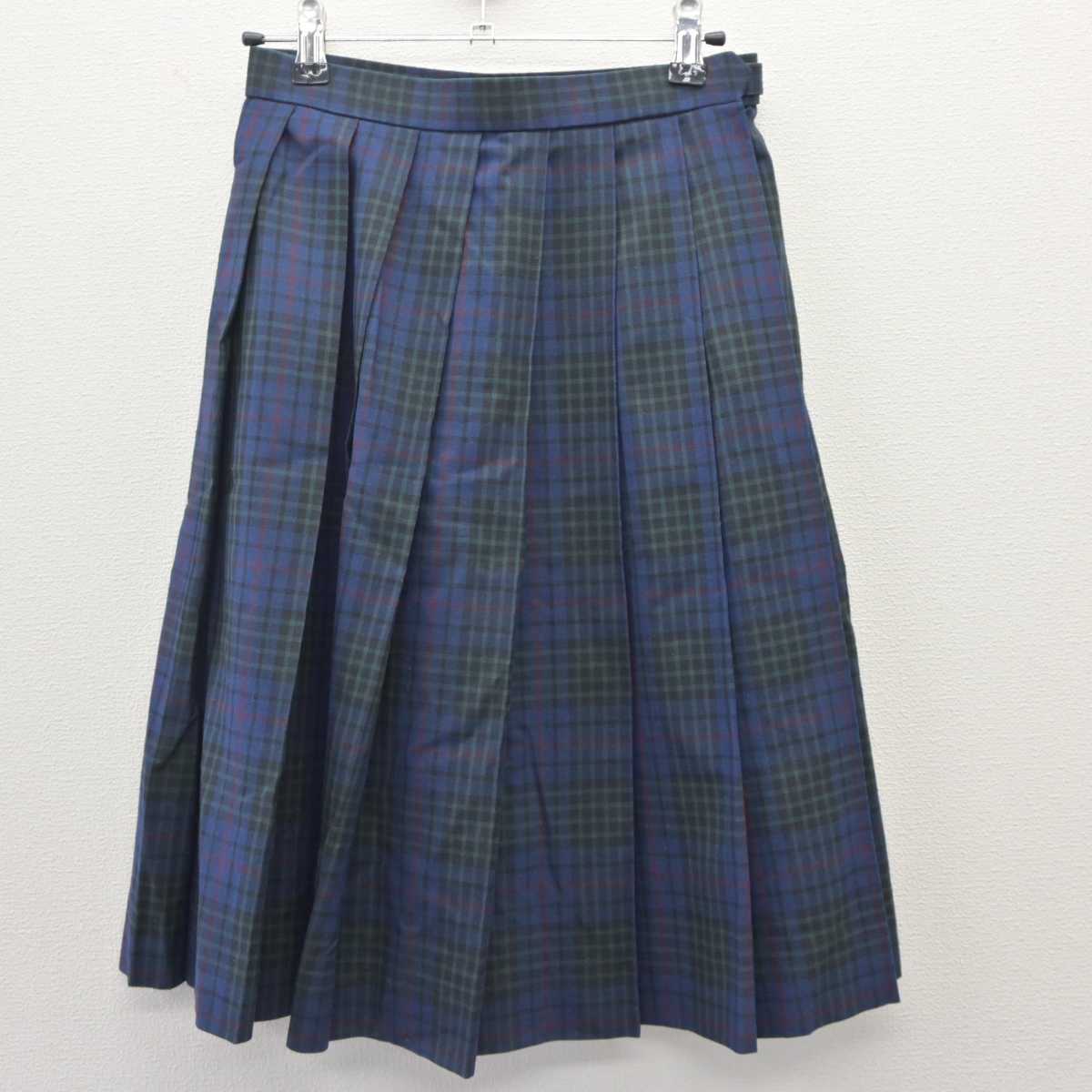 【中古】福岡県 折尾高等学校 女子制服 2点 (ニットベスト・スカート) sf060151