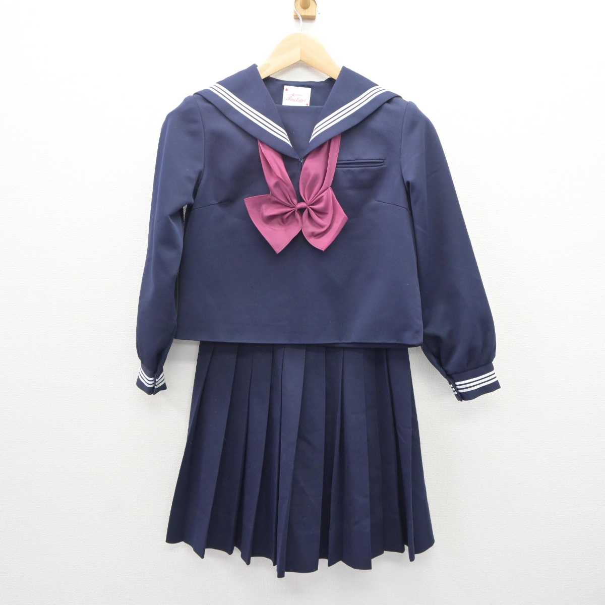 【中古】香川県 高松市立多肥小学校 女子制服 4点 (セーラー服・スカート・スカート) sf060162