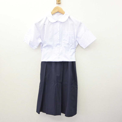 【中古】静岡県 城内中学校 女子制服 2点 (シャツ・スカート) sf060172