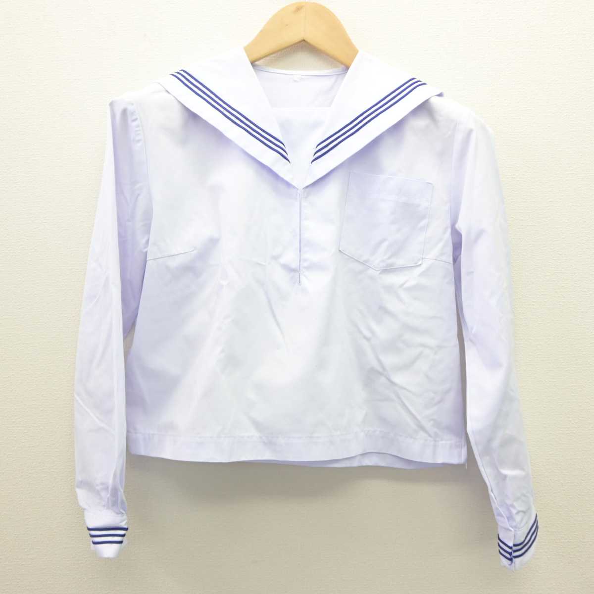 【中古】香川県 龍雲中学校 女子制服 3点 (セーラー服・セーラー服・スカート) sf060178